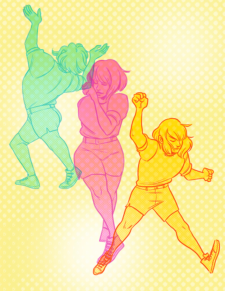Colors, texture, an explosion in bright fruity colors and energetic dancing.