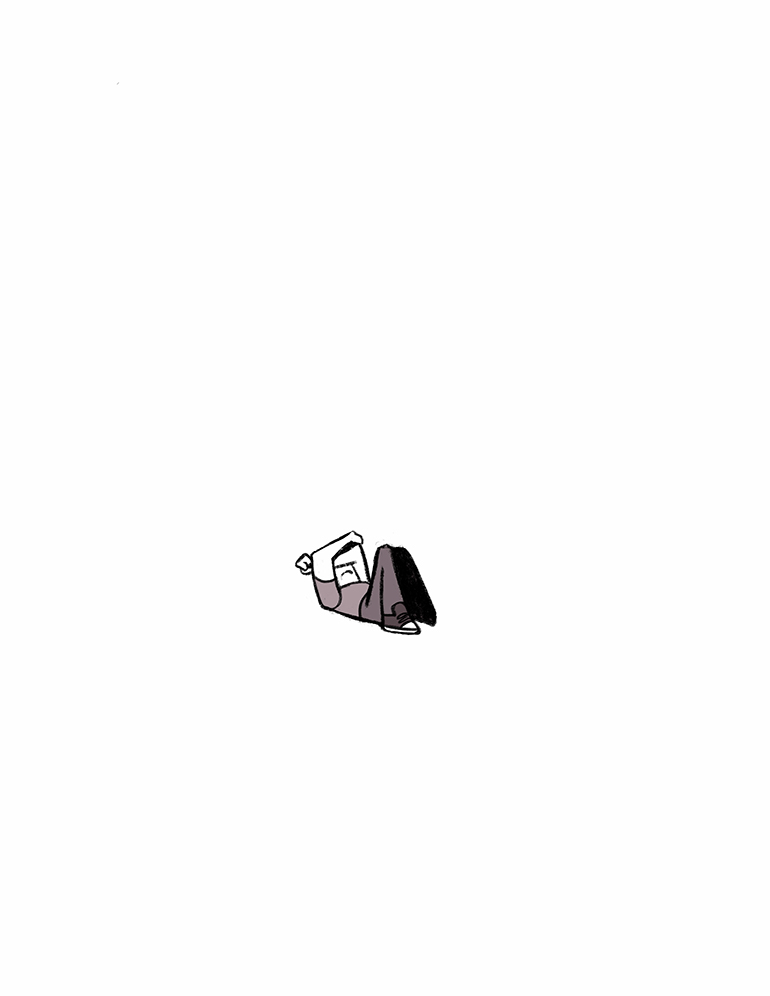 A quiet beat.